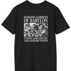 Hanging Gardens Landscaping Back Print T-Shirt - Black back