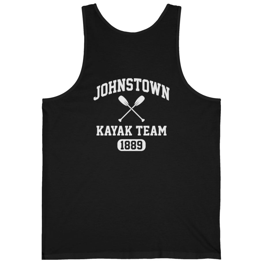 Johnstown Kayak Team Back Print Tank Top - Black back