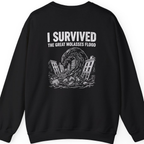 Great Molasses Flood Back Print Sweatshirt - Black back