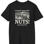 Bastogne Nuts Defiance Back Print T-Shirt - Black back