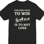 The Only Way To Win Back Print Premium Tee - Black back