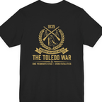 The Toledo War Michigan Volunteer Back Print Premium Tee - Black back