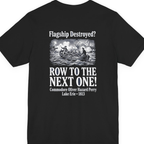Row To The Next Ship Back Print Premium Tee - Black back