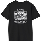 Not Yet Begun To Fight Back Print T-Shirt - Black back