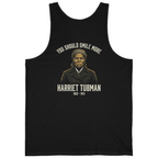 You Should Smile More Harriet Back Print Tank Top - Black back