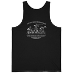 Continental Militia Two Fires Cowpens Back Print Tank Top - Black back