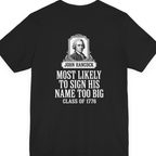 John Hancock Signature Superlative Back Print Premium Tee - Black back