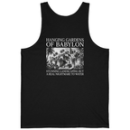 Hanging Gardens Landscaping Back Print Tank Top - Black back