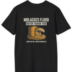 Boston Molasses Flood Tour Back Print T-Shirt - Black back