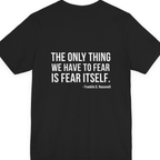 The Only Thing We Have Back Print Premium Tee - Black back