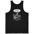 First Phone Call Panic Back Print Tank Top - Black back
