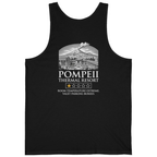 Pompeii Thermal Resort Back Print Tank Top - Black back