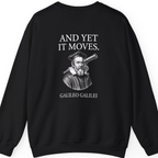 Galileo And Yet It Moves Back Print Sweatshirt - Black back
