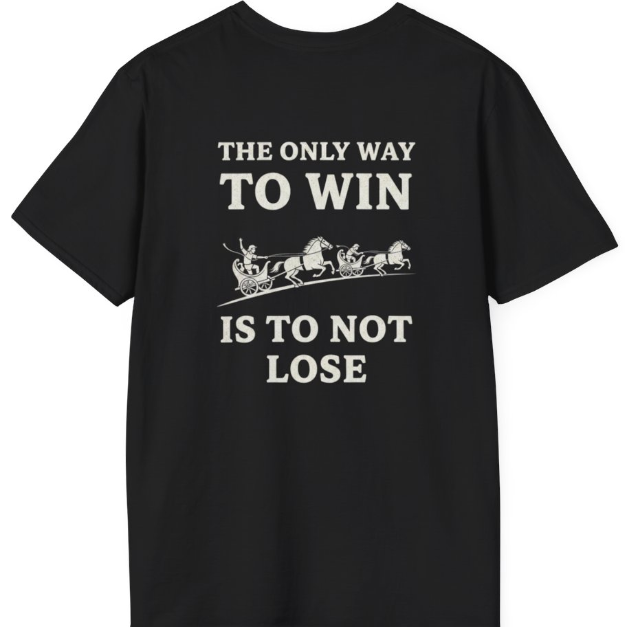 The Only Way To Win Back Print T-Shirt - Black back