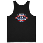 Cheers To The Sesquicentennial Us Back Print Tank Top - Black back