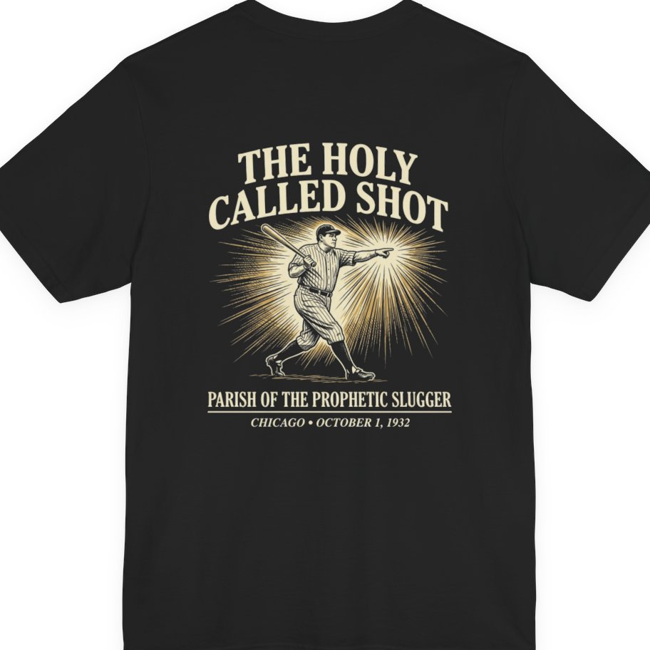 Divine Called Shot Back Print Premium Tee - Black back