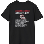 The Black Death European Tour Back Print T-Shirt - Black back