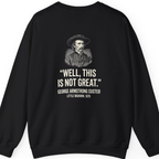 Well This Is Not Great Back Print Sweatshirt - Black back