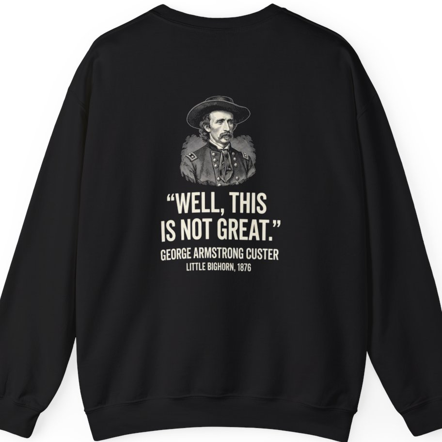 Well This Is Not Great Back Print Sweatshirt - Black back