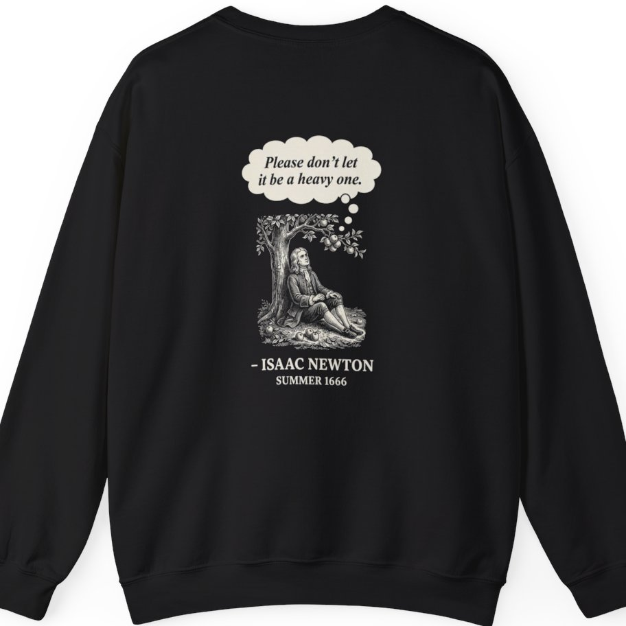 Newton Gravity Anxiety Back Print Sweatshirt - Black back