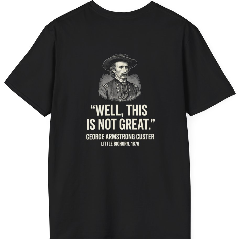 Well This Is Not Great Back Print T-Shirt - Black back