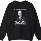 Eisenhower Planning Everything Back Print Sweatshirt - Black back