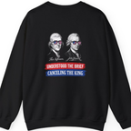 Jefferson Hancock Canceling The King Back Print Sweatshirt - Black back