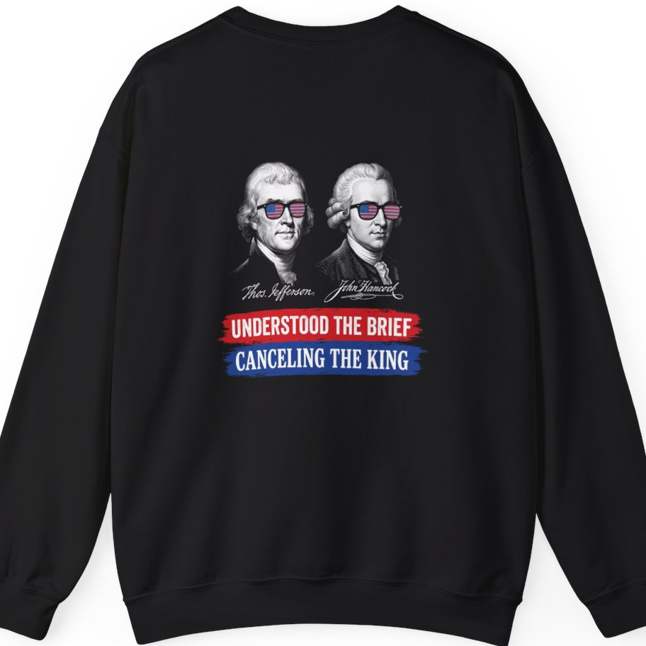 Jefferson Hancock Canceling The King Back Print Sweatshirt - Black back
