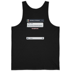 Texas Independence Group Chat Back Print Tank Top - Black back