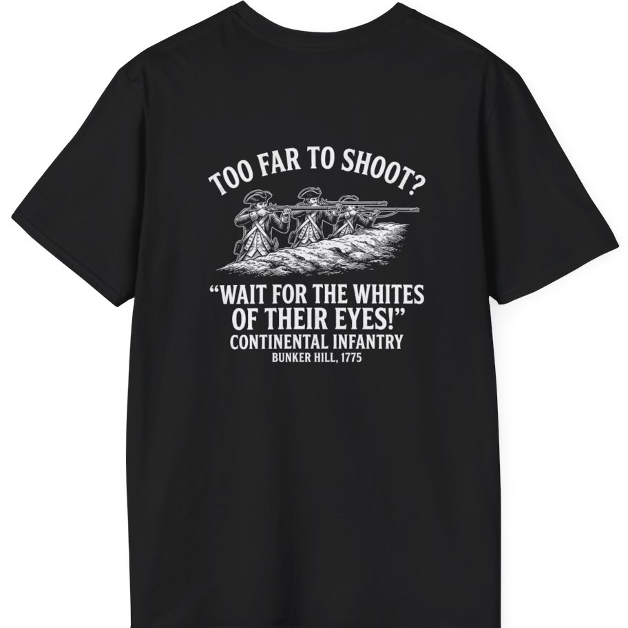 Whites of Their Eyes Bunker Back Print T-Shirt - Black back