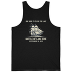 Battle of Lake Erie Back Print Tank Top - Black back