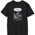 First Phone Call Panic Back Print T-Shirt - Black back