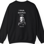 Cogito Ergo Sum Back Print Sweatshirt - Black back