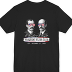 Wright Brothers Frequent Flyer Back Print Premium Tee - Black back