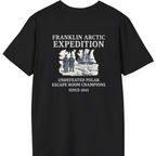 Franklin Arctic Expedition Escape Room Back Print T-Shirt - Black back