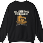 Boston Molasses Flood Tour Back Print Sweatshirt - Black back