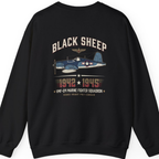 Black Sheep Squadron Crest Back Print Sweatshirt - Black back