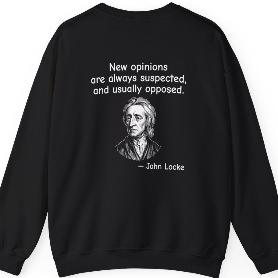 Locke New Opinions Back Print Sweatshirt - Black back