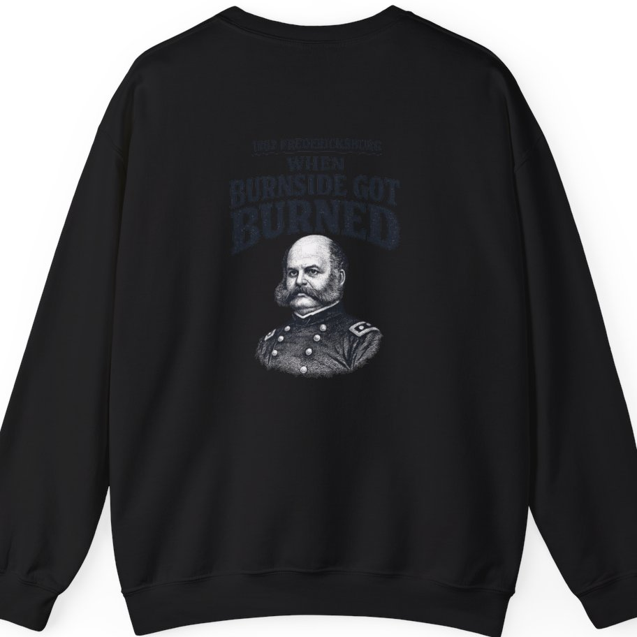 Fredericksburg Burnside Got Burned Vintage Back Print Sweatshirt - Black back