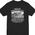 Not Yet Begun To Fight Back Print Premium Tee - Black back
