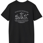 Continental Militia Two Fires Cowpens Back Print T-Shirt - Black back