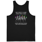 Four Horsemen Birthday Party Back Print Tank Top - Black back