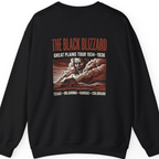 Black Blizzard Dust Tour Back Print Sweatshirt - Black back