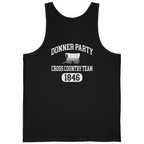 Donner Party Cross Country Team Back Print Tank Top - Black back