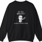 Et Tu Brute Back Print Sweatshirt - Black back