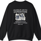 Franklin Arctic Expedition Escape Room Back Print Sweatshirt - Black back