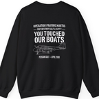 Operation Praying Mantis Back Print Sweatshirt - Black back