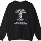 Patton Good Plan Back Print Sweatshirt - Black back