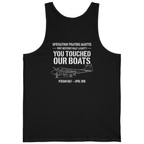 Operation Praying Mantis Back Print Tank Top - Black back