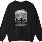 Pompeii Thermal Resort Back Print Sweatshirt - Black back